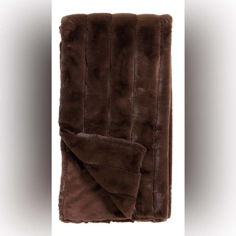 Chocolate Faux Fur Posh Throw - Donna Slayer’s Fabulous Furs